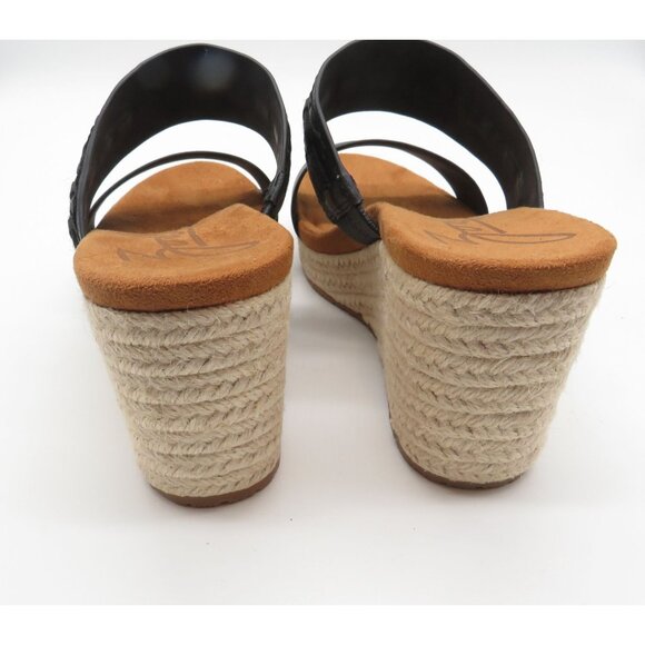 Zodiac Women's Black Woven Strap Espadrille Wedge Sandals Size 9.5 NWOB - Picture 3 of 7